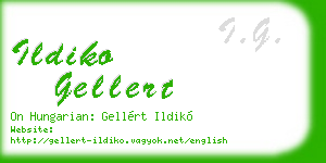 ildiko gellert business card