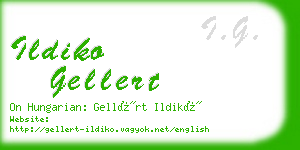 ildiko gellert business card